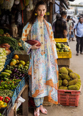 Mushq La Dolce Hemline Embroidered Lawn Suits Unstitched 3 Piece - MQ25LDH 3A ZITA